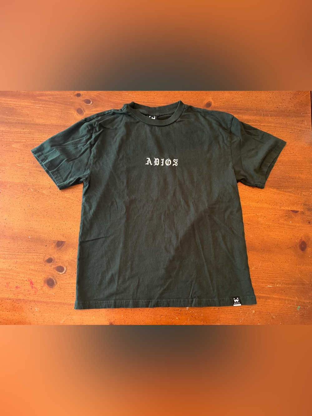 Men's WXYZ Dark Green Short Sleeve "Adios" Tee - Size S